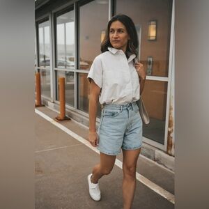 Everlane A-Line Denim Shorts size 27